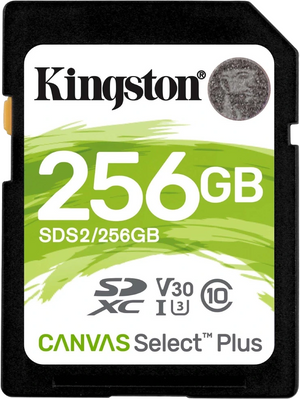 Модуль флеш-пам'яті Kingston 256GB SDXC Canvas Select Plus 100R C10 UHS-I U3 V30 99-00017985 фото
